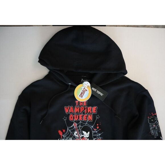 Hot Topic 0023 Unisex Sz Large Black Adventure Time Marceline Guitar Hoodie - Picture 6 of 11